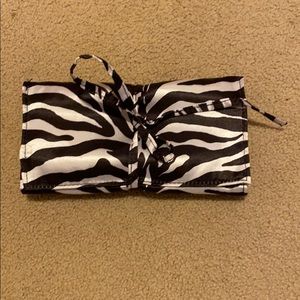 Zebra Print Travel Jewlery Organizer
